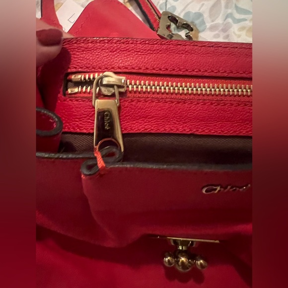 Chloe Red Elsie 2 Way Bag - Picture 7 of 16